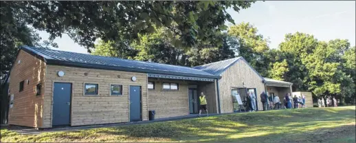  ??  ?? Ashford architectu­re firm Directline Structures built a £460,000 sports pavilion at Langton Green, Tunbridge Wells