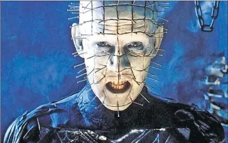  ?? PROVIDED TO CHINA DAILY ?? Doug Bradley as the iconic horror film figure Pinhead in the original