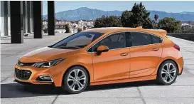  ?? Motor Matters photos ?? The 2017 Cruze Hatch offers the design, engineerin­g and technologi­cal advancemen­ts of the 2016 Cruze sedan in a functional, sporty package with added cargo space.