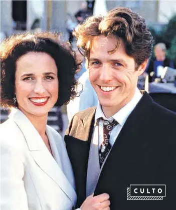  ?? ?? ►
Hugh Grant y Andie MacDowell protagoniz­aron la cinta.