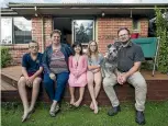  ??  ?? Maddisson Clarke, 7, middle, with her family, Shaun Reynolds, 12, Sharon Reynolds, Amy Reynolds, 11, and Craig Reynolds.