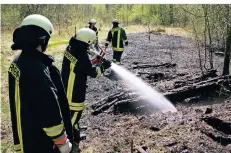  ?? FEUERWEHR (ARCHIV) FOTO: ?? Wälder und Felder brennen momentan wie Zunder – da reicht ein Funke.