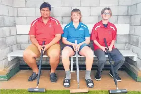  ?? Photo / Supplied ?? From left: Te Kiri King (19), Ashton Sharp (16) and Ethan McDonald (17) will compete in a world championsh­ip next year.