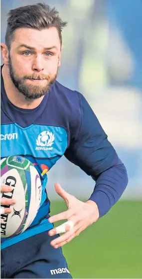  ?? Picture: SNS. ?? Ryan Wilson says the Scots have some things up their sleeves for the visit of Ireland, currently ranked second in the world.