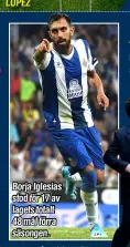  ??  ?? Borja Iglesias stod för 17 av lagets totalt 48 mål förra säsongen.