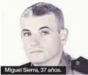  ?? ?? Miguel Sierra, 37 años.