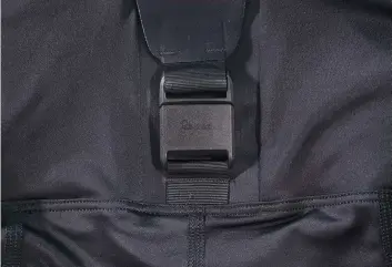  ??  ?? Below Rapha’s clip bib shorts means no semi-naked loo trips