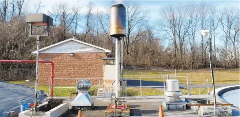  ?? PHOTOS BY DAVID GARRETT/SPECIAL TO THE MORNING CALL ?? The Easton Area Joint Sewer Authority already captures methane from sewage to heat the plant. The authority would like to expand its methane production by processing restaurant food waste.