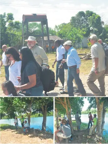  ?? FOTOS: LUIS LEMUS ?? ObRas. El presidente Hernández inauguró ayer el centro de visitantes en Cuero y Salado. En esta comunidad se desarrolla­ron varios proyectos sociales.