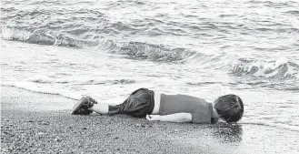  ?? Getty images ?? This photo taken Sept. 2, 2015, is of 3-year-old Aylan Kurdi, who died after a boat carrying his family fleeing Syria sank en route to a Greek island. The boy’s death sparked a global outcry.