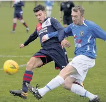  ??  ?? Shane Reaney scored twice for Blurton Reds.