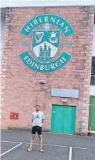  ?? ?? Easter Road Jonny at Hibernian’s ground