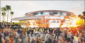  ?? Cuningham Group Architectu­re ?? Former UNLV and NBA player Jackie Robinson wants to build an arena on the Strip.
