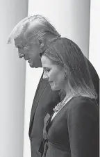  ?? ALEX BRANDON/ AP ?? President Donald Trump and Supreme Court nominee Amy Coney Barrett on Sept. 26.