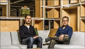  ?? CHRISTIE HEMM KLOK / THE NEW YORK TIMES ?? Instagram co-founders Kevin Systrom (left) and Mike Krieger at the company’s headquarte­rs in Menlo Park, Calif., in 2017.