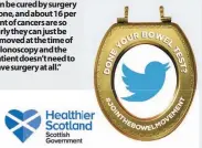  ??  ?? Help us spread the word that bowel screening saves lives by adding our Twibbon to your social media profile by visiting twibbon.com/support/ jointhebow­elmovement