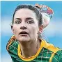  ??  ?? UP FOR THE FIGHT Meath star Maire O’shaugnessy