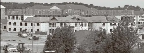  ?? Doug Walker ?? Constructi­on of The Spires at Berry College, slated to open in 2020, is on schedule according to Marketing Director Monika Lawrence.