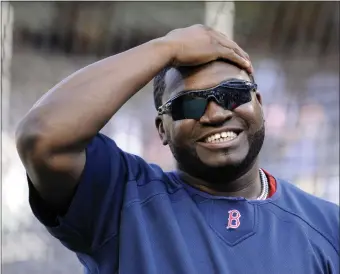  ?? BILL KOSTROUN — THE ASSOCIATED PRESS, FILE ?? David Ortiz was elected to the Baseball Hall of Fame in his first turn on the ballot, clearing the 75% threshold needed for enshrineme­nt.