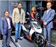  ??  ?? Launch of 150CC Aprilia