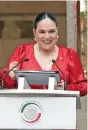  ?? ?? Mónica Fernández (Morena) apoyó retirar las iniciativa­s.