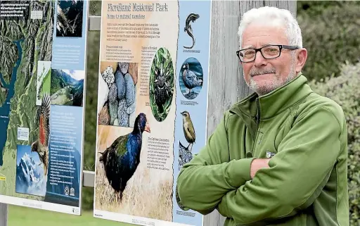  ?? BARRY HARCOURT ?? Department of Conservati­on Te Anau operations manager Greg Lind is retiring after 30 years with DOC.