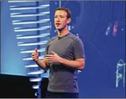  ?? JIM WILSON / NEW YORK TIMES ?? Lawyers for a group of researcher­s and journalist­s asked Mark Zuckerberg to alter the agreement people must adhere to to use the site.