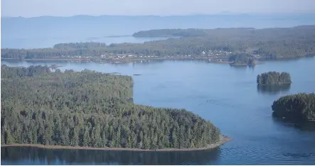  ?? BEN NELMS/BLOOMBERG FILES ?? The First Nations village of Metlakatla is shown in Prince Rupert, B.C. The Pacific NorthWest LNG was abandoned despite reaching deals with two First Nations, including Metlakatla. The drawn-out regulatory process was blamed as a key impediment.
