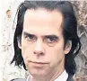  ??  ?? HEARTACHE Nick Cave