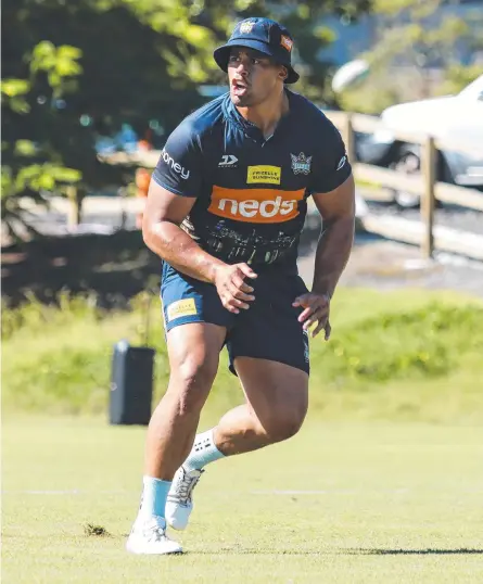  ??  ?? Herman Ese-ese has been linked to North Queensland but the Titans say he is still needed here. Picture: Supplied