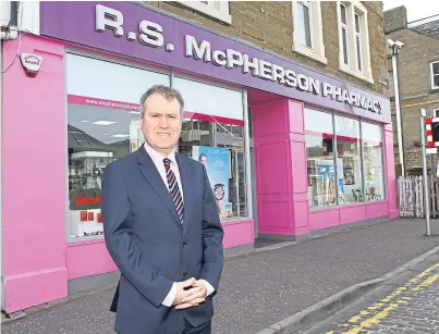  ?? Picture: Gareth Jennings. ?? Allan Gordon, the new MD of McPhersons Chemist in Broughty Ferry.