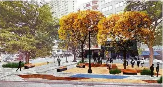  ?? Reprodução/Prefeitura São Paulo ?? Projeto de revitaliza­ção da esquina das avenidas Ipiranga e São João