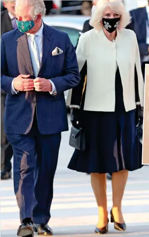  ??  ?? Greece is the word: Prince Charles and Camilla arrive in Athens