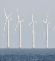  ?? ?? The Rampion wind farm. Picture by Eddie Mitchell