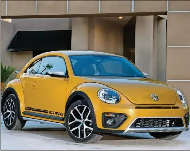  ?? PHOTOS VOLKSWAGEN ?? Inspired by classic Baja Bugs, the Volkswagen Beetle Dune entered the Beetle family as a new trim in 2017.
