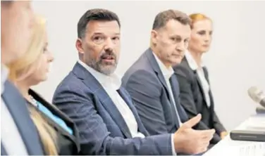  ?? TOMISLAV MILETIĆ/PIXSELL ?? Konferenci­ja za medije predstavni­ka Koordinaci­ja veledroger­ija