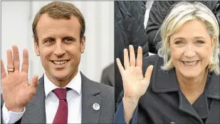  ?? AFP ?? CANDIDATOS. Macron y Le Pen definirán el futuro del país galo el 7 de mayo.