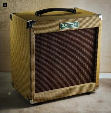  ??  ?? 4 4. The matching loudspeake­r cabinet features a Celestion Ten 30 G10R-30 driver