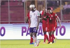  ?? ARNULFO FRANCO/ASSOCIATED PRESS ?? The United States’ Kellyn Acosta walks off the field after his team’s 1-0 loss to Panama on Sunday in a World Cup qualifying match at Rommel Fernandez Stadium in Panama City.