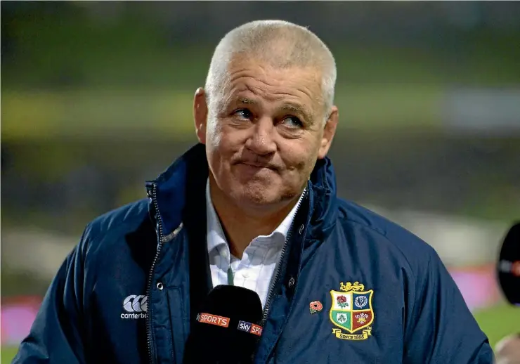  ??  ?? Lions coach Warren Gatland has expressed a desire for some tough lead-in games - and he’ll certainly get his wish now.