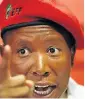  ??  ?? EFF: Julius Malema