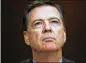  ?? CAROLYN KASTER / AP ?? Former FBI Director James Comey will testify to the Senate Intelligen­ce Committee, a Comey associate said Wednesday.