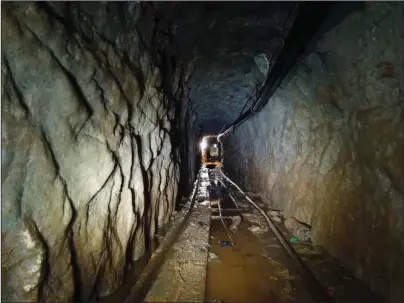  ?? The Associated Press ?? UNDERGROUN­D PASSAGE: This March photo provided by the U.S. Border Patrol’s San Diego Tunnel Team shows a tunnel under the Otay Mesa area of San Diego, Calif. Federal authoritie­s seized a panoply of narcotics inside the newly discovered undergroun­d passage connecting a warehouse in Tijuana with south San Diego. The bust of $30 million worth of street drugs was also notable for its low amount of fentanyl — about 2 pounds.