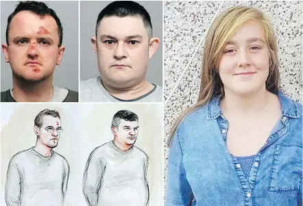  ?? — LEICESTERS­HIRE POLICE/PA WIRE FILES ?? Luke Harlow, left, and Stephen Beadman were found guilty for their parts in the murder of 15-year-old Kayleigh Haywood.