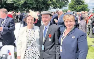  ??  ?? Llanelli MP Nia Griffith in Normandy with Shadow Foreign Secretary Emily Thornberry and D-Day veteran John Allen.