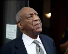  ?? AP PHOTO ?? Bill Cosby exits the Montgomery County Courthouse after a mistrial was declared in Norristown, Pa., on Saturday. Cosby’s trial ended without a verdict after jurors failed to reach a unanimous decision.