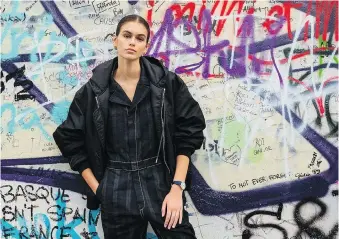  ?? IAN SCHEMPER ?? Like most teenagers, 16-year-old model Kaia Gerber is happy to live each day to its fullest.