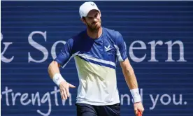  ?? Photograph: Frey/TPN/Getty Images ?? Andy Murray has encountere­d problems with cramping during the US hard-court swing.