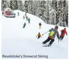  ??  ?? Revelstoke’s Snowcat Skiing