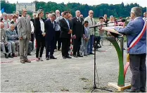  ??  ?? Le discours du maire de Chamblay, Philippe Brochet.